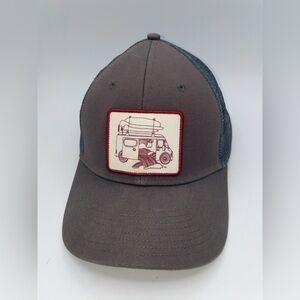 Patagonia Surf Van Wave Patch Trucker Hat Cap Forge Gray SnapBack Mesh Back
